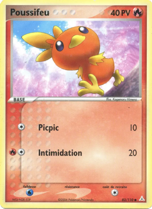 Carte Pokémon Poussifeu de l'extension EX Fantômes Holon