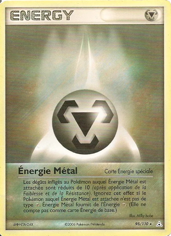 Carte Pokémon Énergie Métal de l'extension EX Fantômes Holon