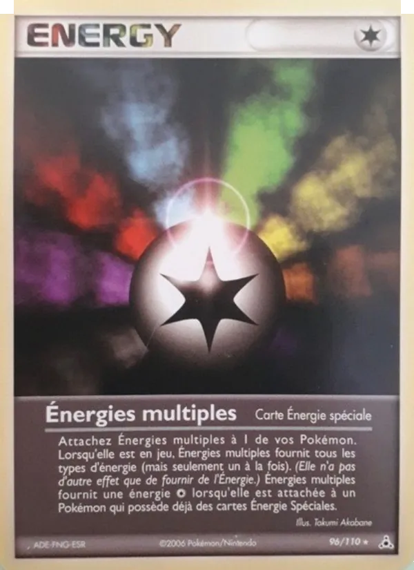 Carte Pokémon Énergies multiples de l'extension EX Fantômes Holon