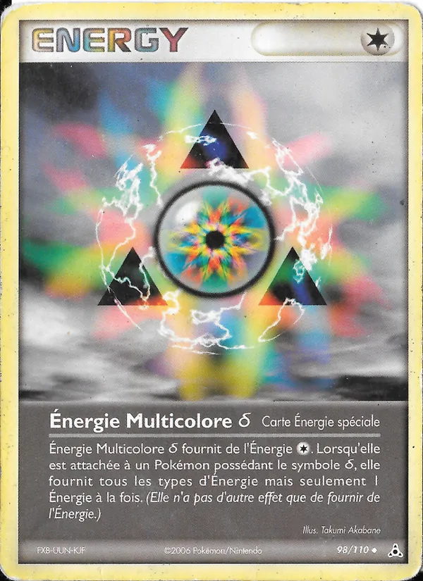 Carte Pokémon Énergie Multicolore δ de l'extension EX Fantômes Holon