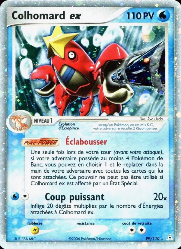 Carte Pokémon Colhomard ex de l'extension EX Fantômes Holon