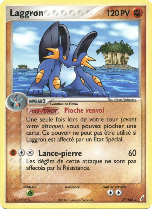 Carte Pokémon Laggron de l'extension EX Gardiens de Cristal
