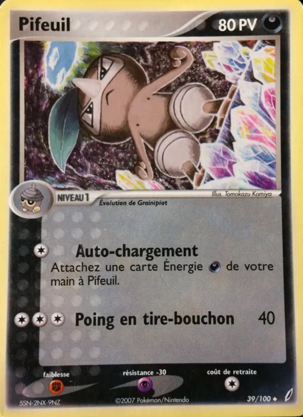 Carte Pokémon Pifeuil de l'extension EX Gardiens de Cristal