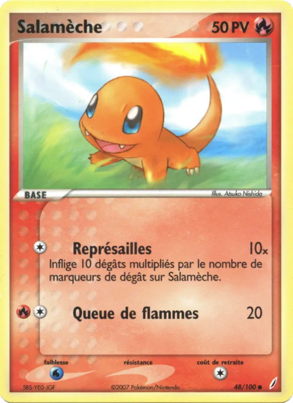 Carte Pokémon Salamèche de l'extension EX Gardiens de Cristal