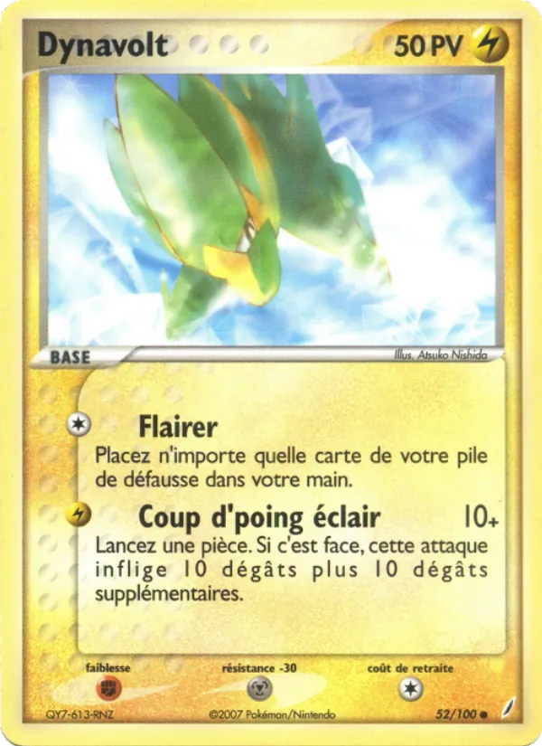 Carte Pokémon Dynavolt de l'extension EX Gardiens de Cristal