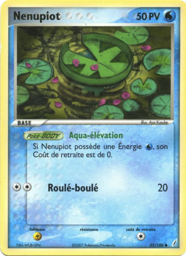 Carte Pokémon Nénupiot de l'extension EX Gardiens de Cristal