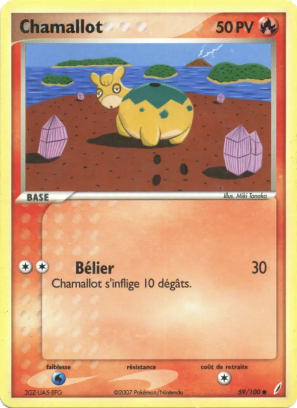 Carte Pokémon Chamallot de l'extension EX Gardiens de Cristal