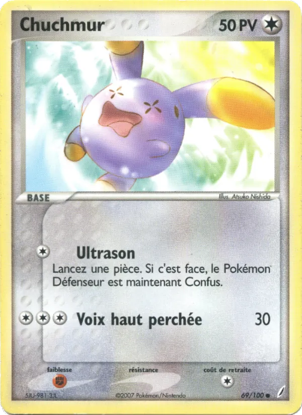 Carte Pokémon Chuchmur de l'extension EX Gardiens de Cristal