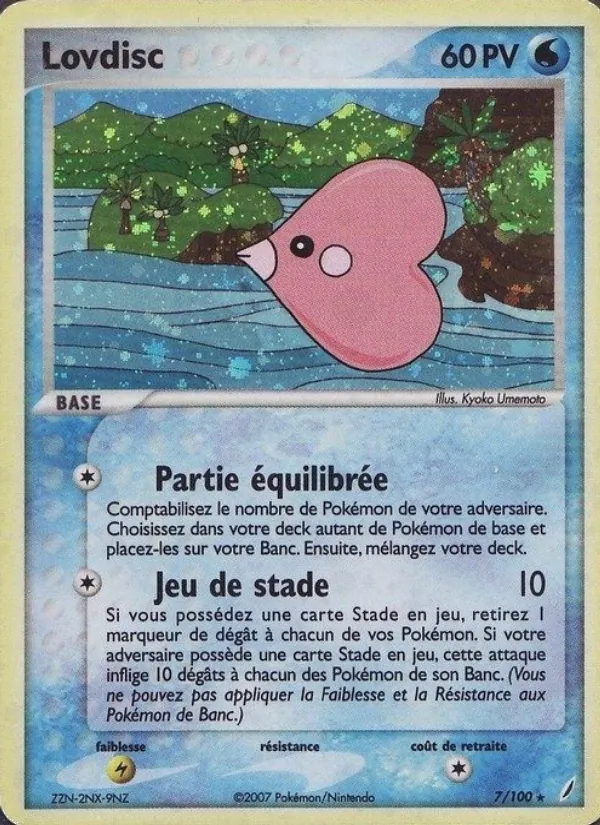 Carte Pokémon Lovdisc de l'extension EX Gardiens de Cristal