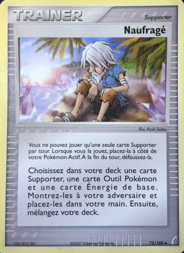 Carte Pokémon Naufragé de l'extension EX Gardiens de Cristal