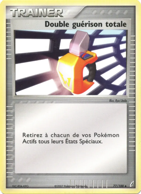 Carte Pokémon Double guérison totale de l'extension EX Gardiens de Cristal