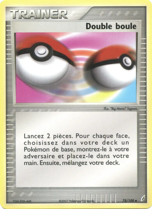 Carte Pokémon Double boule de l'extension EX Gardiens de Cristal