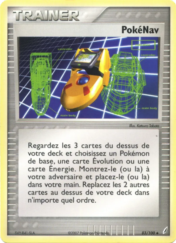Carte Pokémon PokéNav de l'extension EX Gardiens de Cristal