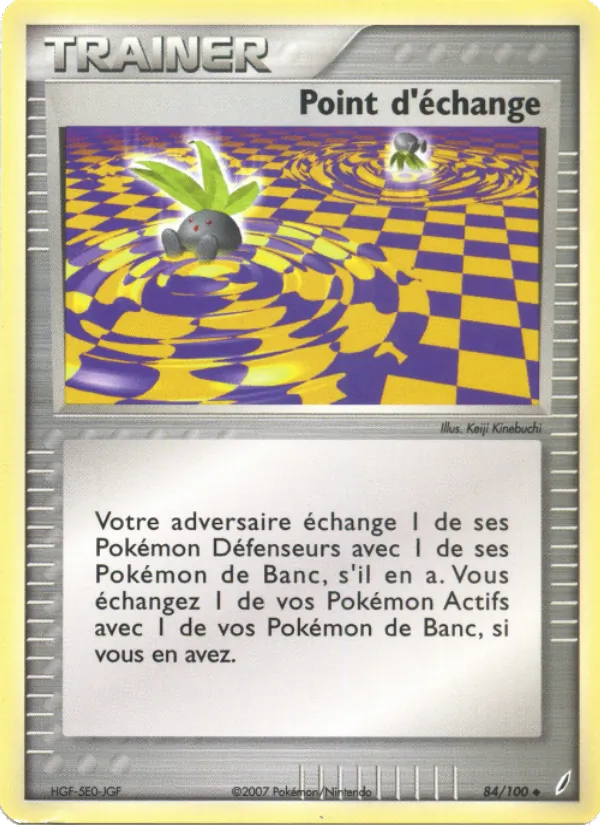 Carte Pokémon Point d'échange de l'extension EX Gardiens de Cristal