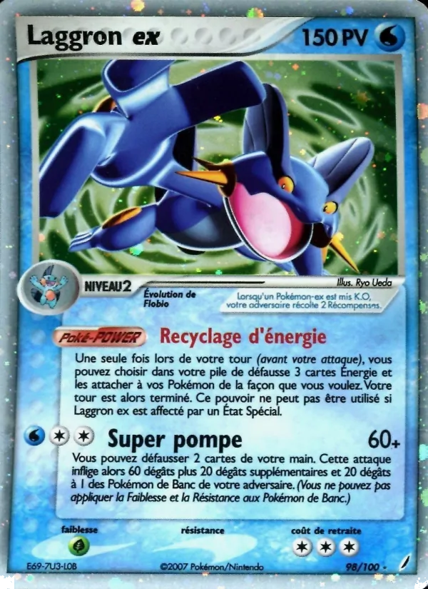 Carte Pokémon Laggron ex de l'extension EX Gardiens de Cristal