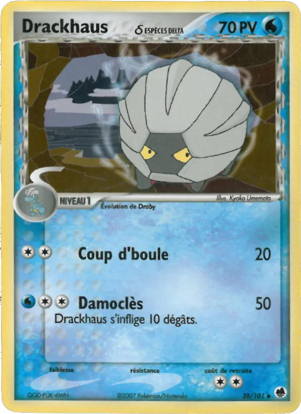 Carte Pokémon Drackhaus δ de l'extension EX Île des Dragons