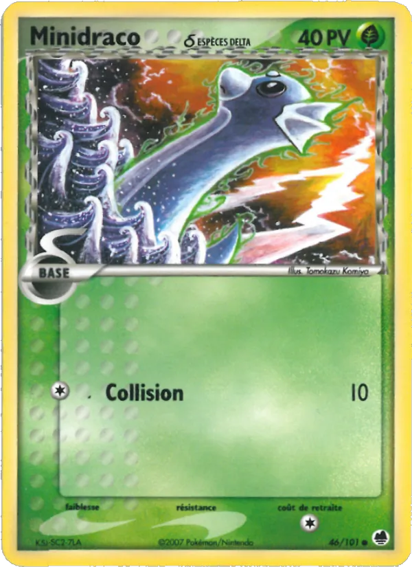 Carte Pokémon Minidraco δ de l'extension EX Île des Dragons