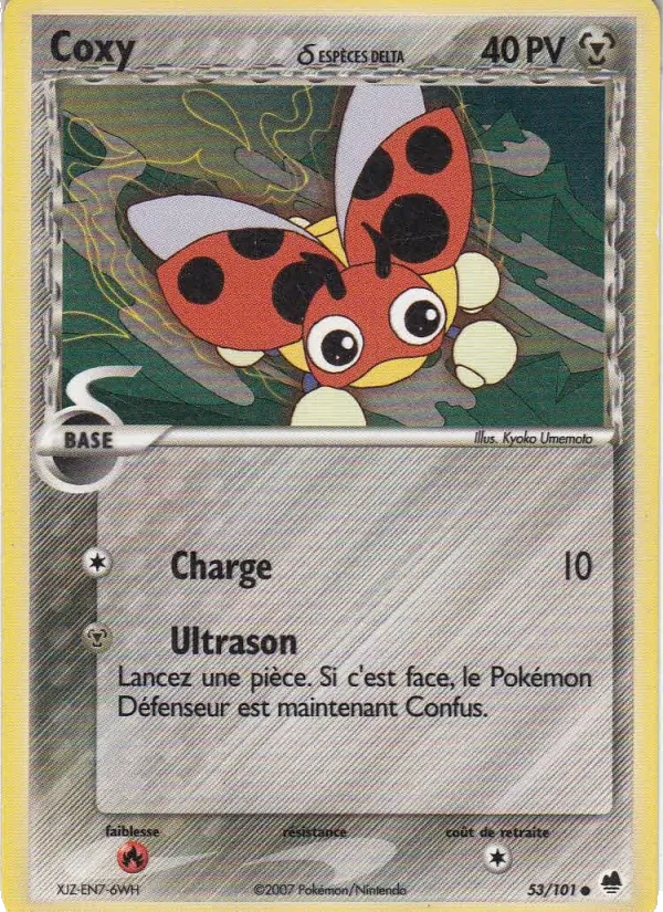 Carte Pokémon Coxy δ de l'extension EX Île des Dragons