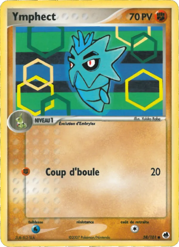 Carte Pokémon Ymphect de l'extension EX Île des Dragons