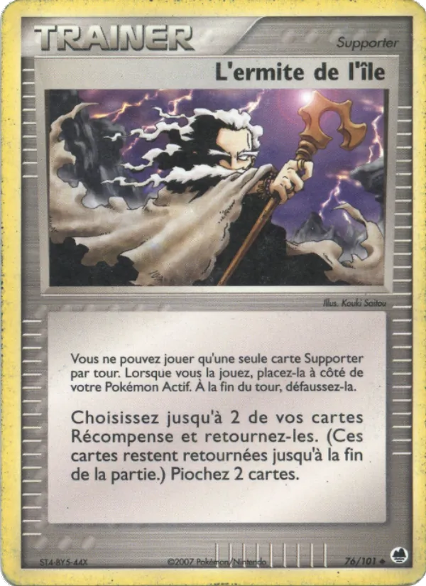 Carte Pokémon L'ermite de l'île de l'extension EX Île des Dragons