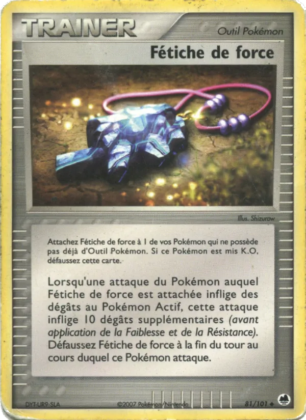 Carte Pokémon Fétiche de force de l'extension EX Île des Dragons