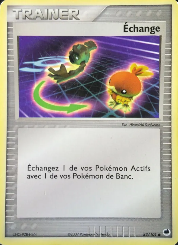 Carte Pokémon Échange de l'extension EX Île des Dragons