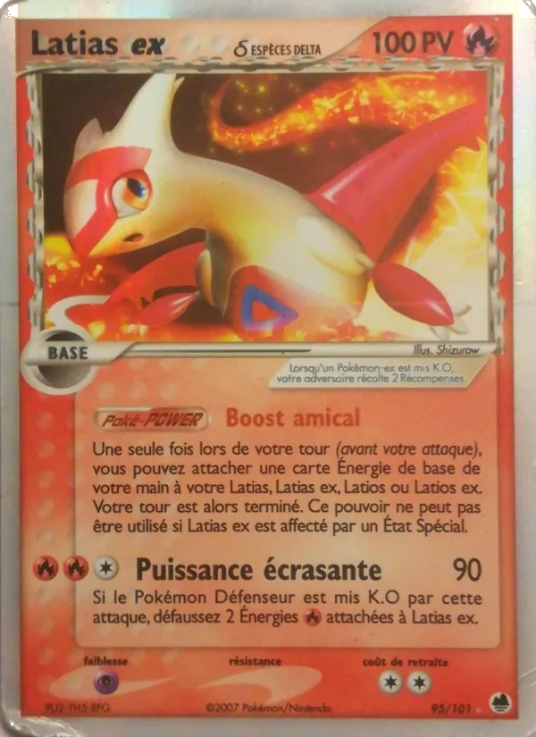 Carte Pokémon Latias ex δ de l'extension EX Île des Dragons
