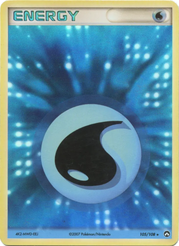 Carte Pokémon Énergie Eau de l'extension EX Gardiens du Pouvoir