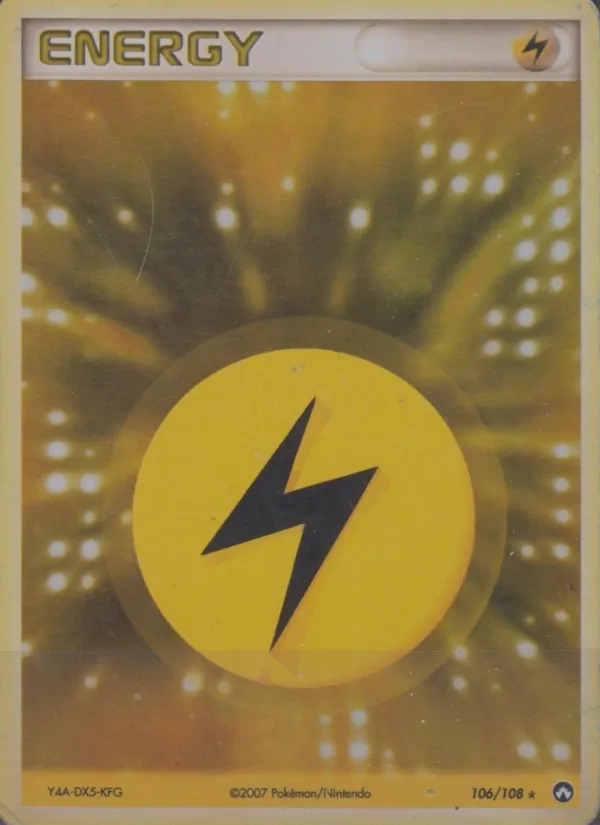 Carte Pokémon Énergie Électrique de l'extension EX Gardiens du Pouvoir