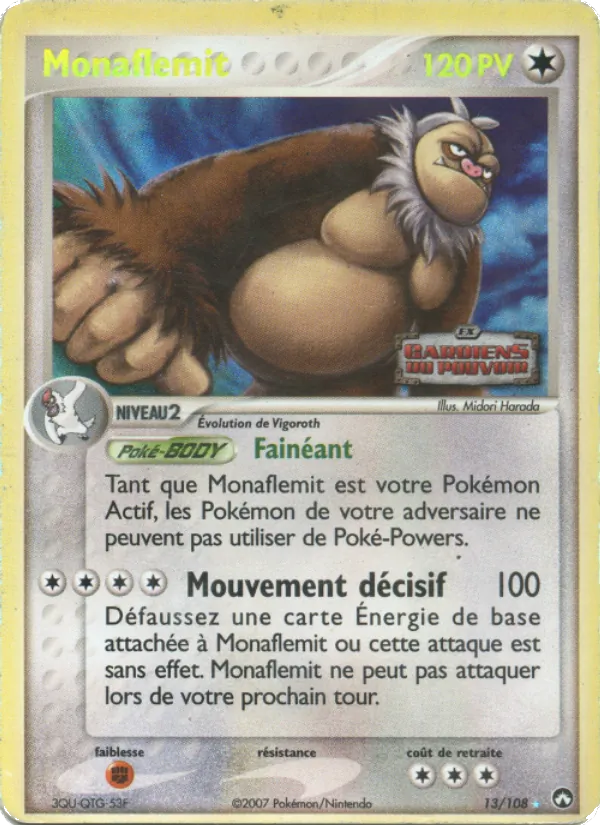Carte Pokémon Monaflèmit de l'extension EX Gardiens du Pouvoir