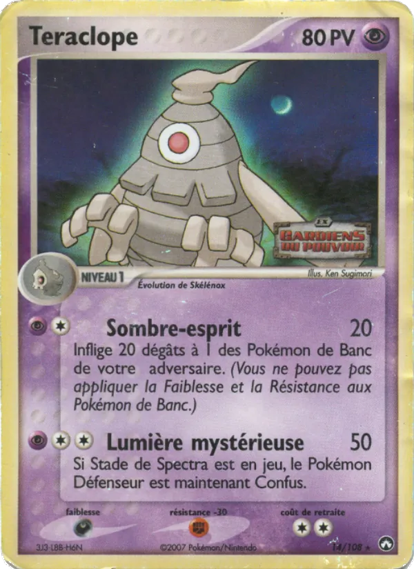 Carte Pokémon Téraclope de l'extension EX Gardiens du Pouvoir