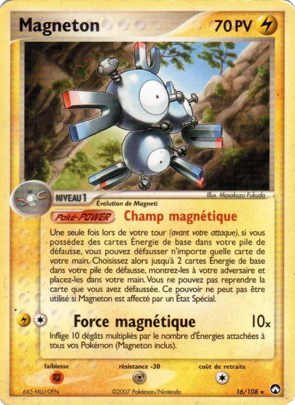 Carte Pokémon Magnéton de l'extension EX Gardiens du Pouvoir