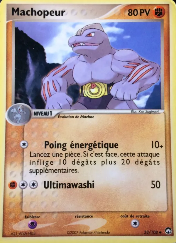 Carte Pokémon Machopeur de l'extension EX Gardiens du Pouvoir