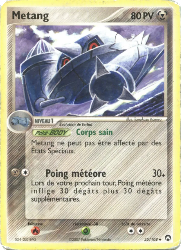Carte Pokémon Métang de l'extension EX Gardiens du Pouvoir