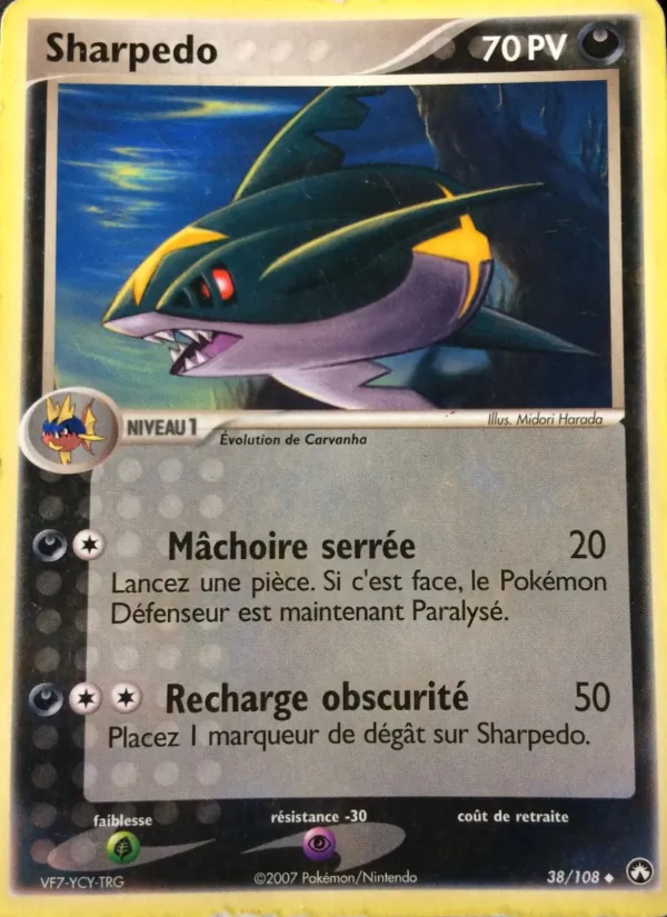 Carte Pokémon Sharpedo de l'extension EX Gardiens du Pouvoir