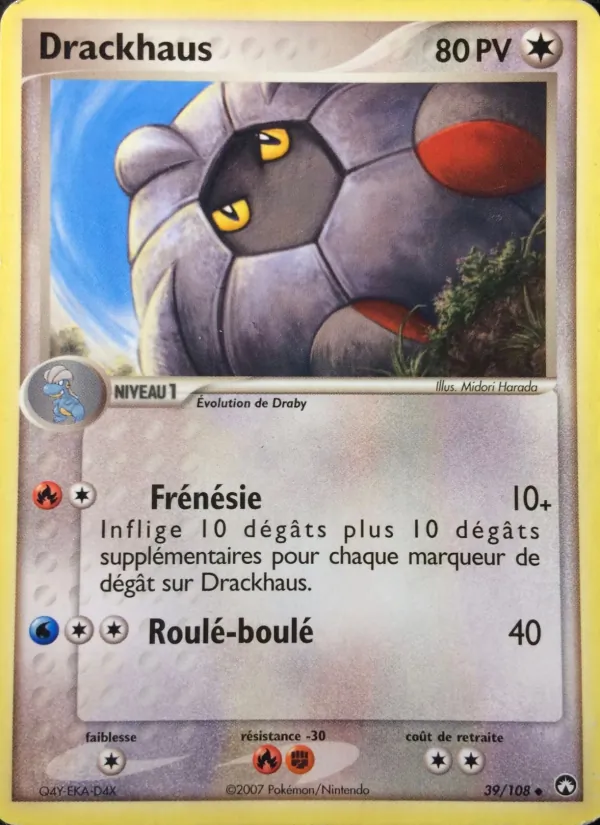 Carte Pokémon Drackhaus de l'extension EX Gardiens du Pouvoir