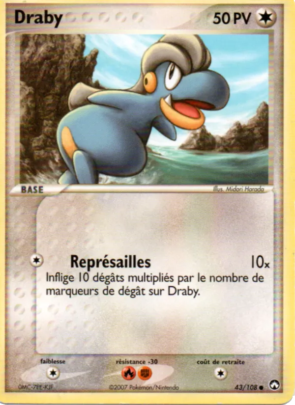 Carte Pokémon Draby de l'extension EX Gardiens du Pouvoir