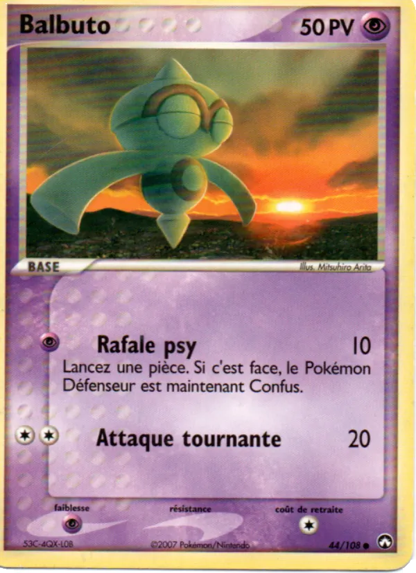 Carte Pokémon Balbuto de l'extension EX Gardiens du Pouvoir