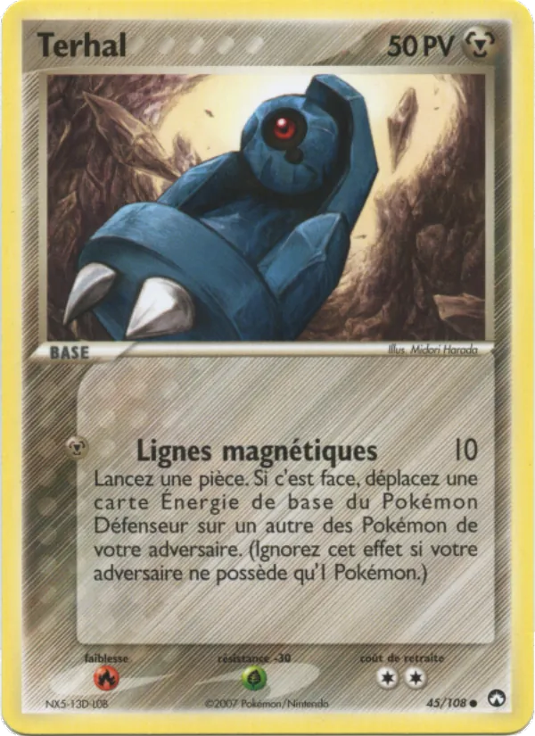 Carte Pokémon Terhal de l'extension EX Gardiens du Pouvoir