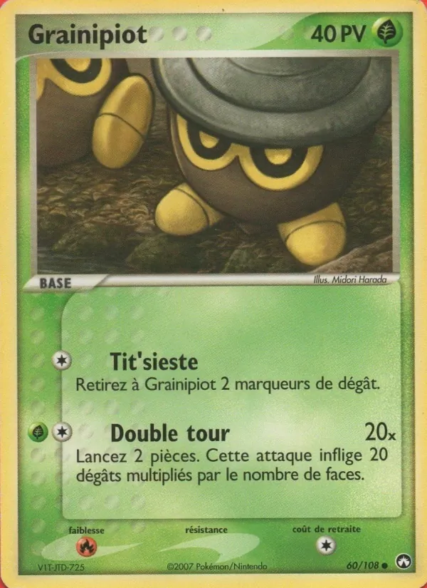 Carte Pokémon Grainipiot de l'extension EX Gardiens du Pouvoir