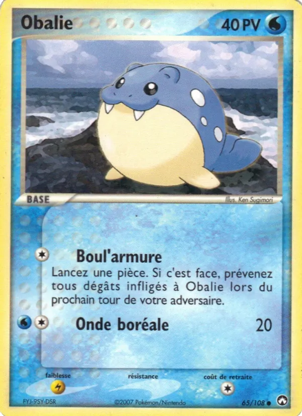 Carte Pokémon Obalie de l'extension EX Gardiens du Pouvoir