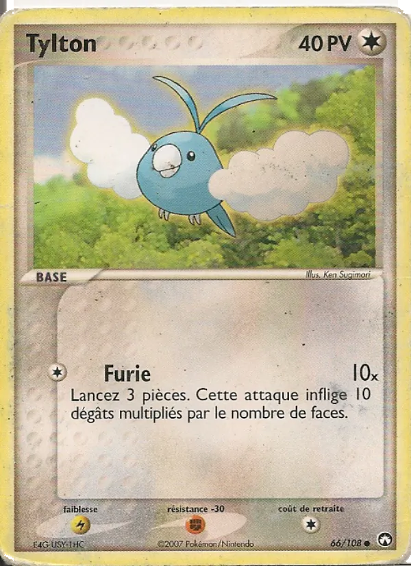 Carte Pokémon Tylton de l'extension EX Gardiens du Pouvoir