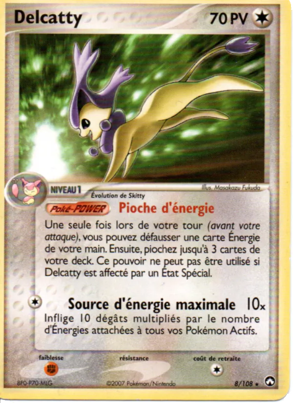 Carte Pokémon Delcatty de l'extension EX Gardiens du Pouvoir