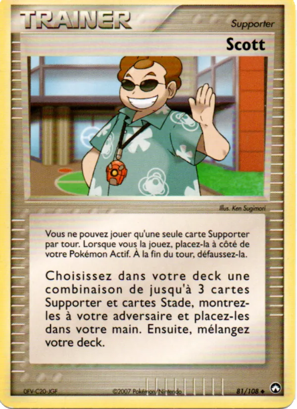 Carte Pokémon Scott de l'extension EX Gardiens du Pouvoir