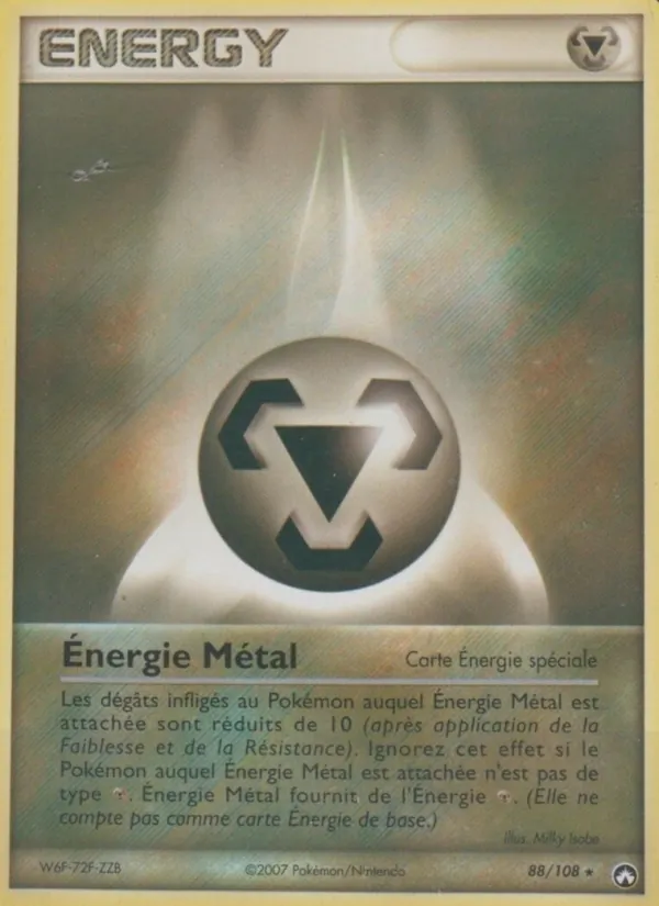 Carte Pokémon Énergie Métal de l'extension EX Gardiens du Pouvoir