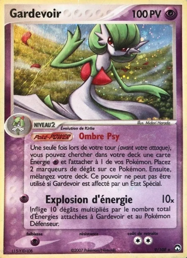 Carte Pokémon Gardevoir de l'extension EX Gardiens du Pouvoir