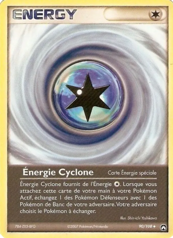 Carte Pokémon Énergie Cyclone de l'extension EX Gardiens du Pouvoir