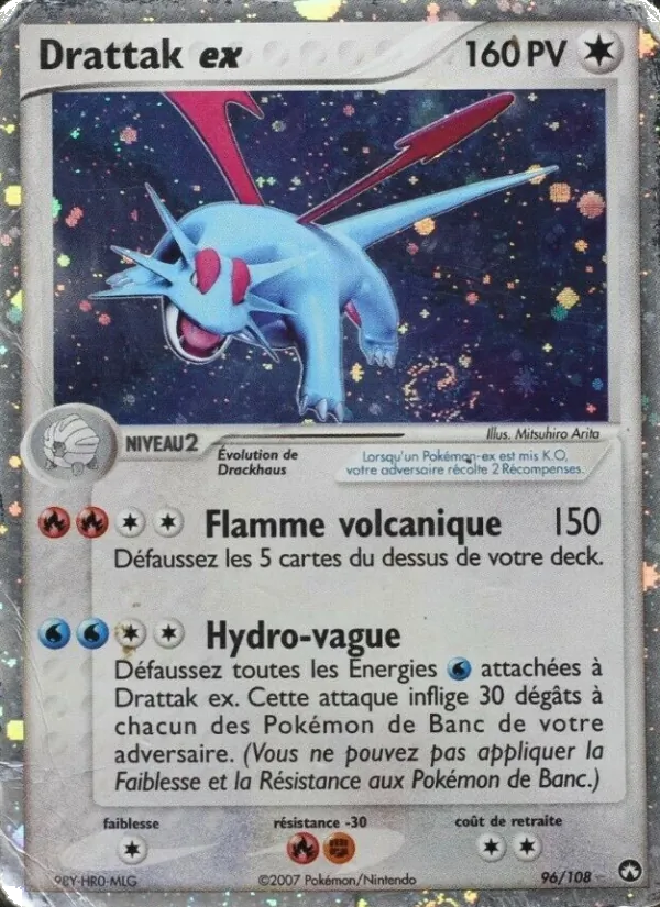Carte Pokémon Drattak ex de l'extension EX Gardiens du Pouvoir