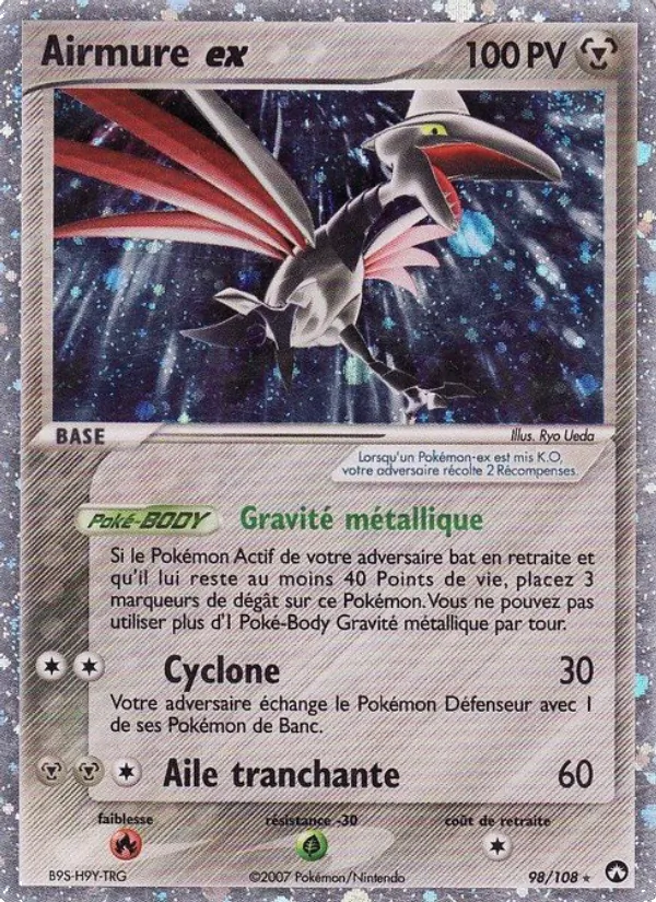 Carte Pokémon Airmure ex de l'extension EX Gardiens du Pouvoir