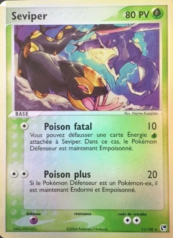 Carte Pokémon Séviper de l'extension EX Tempête de sable
